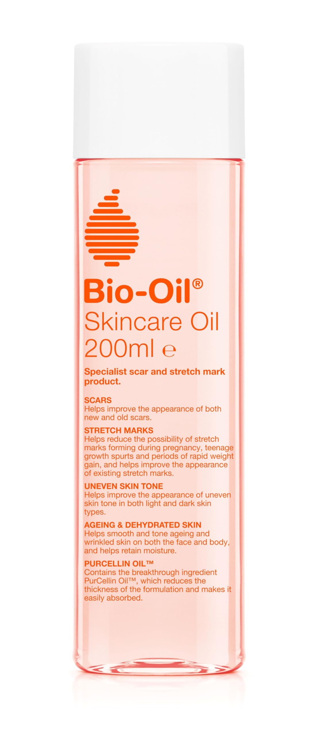 Bio-Oil, Skincare Oil Improve the Appearance of Scars Stretch Marks and Uneven Skin Tone, 200 ml