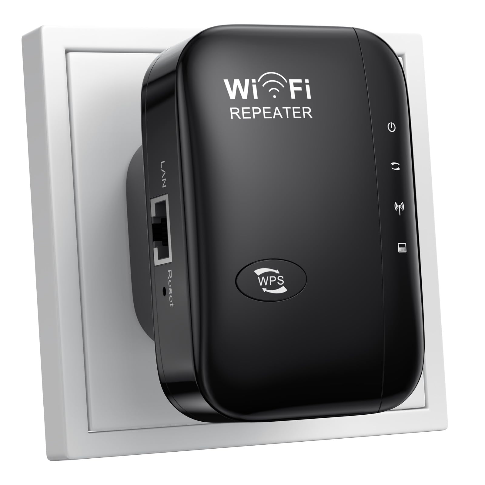 Répéteur WiFi 300 Mbps 2,4 GHz - Amplificateur De Portée, Mode Répéteur/AP, Port Ethernet, Installation Facile