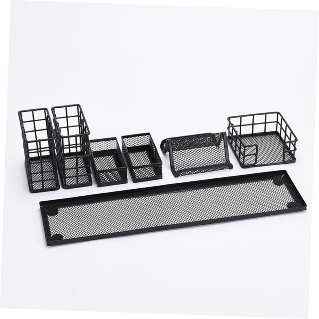 ARTIBETTER Set Portapenne Da Scrivania in Metallo Multifunzione, Grande Contenitore Per Matite e Organizer Scomparti Separati, Design Resistente Allo Sbiadimento Per Ufficio e Casa