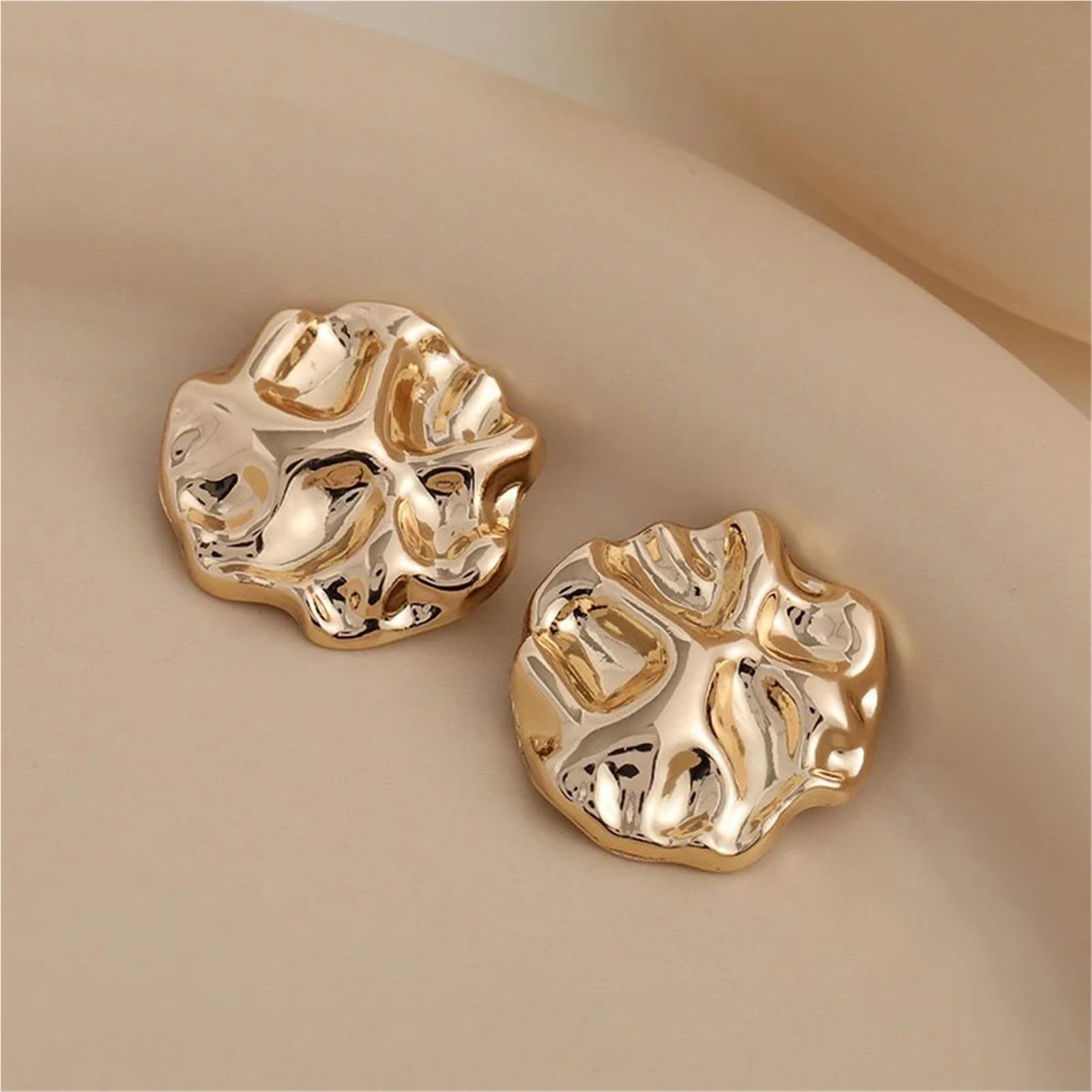 30 botones de aleación de zinc de forma irregular para suéter y abrigo (dorado, 23 mm)