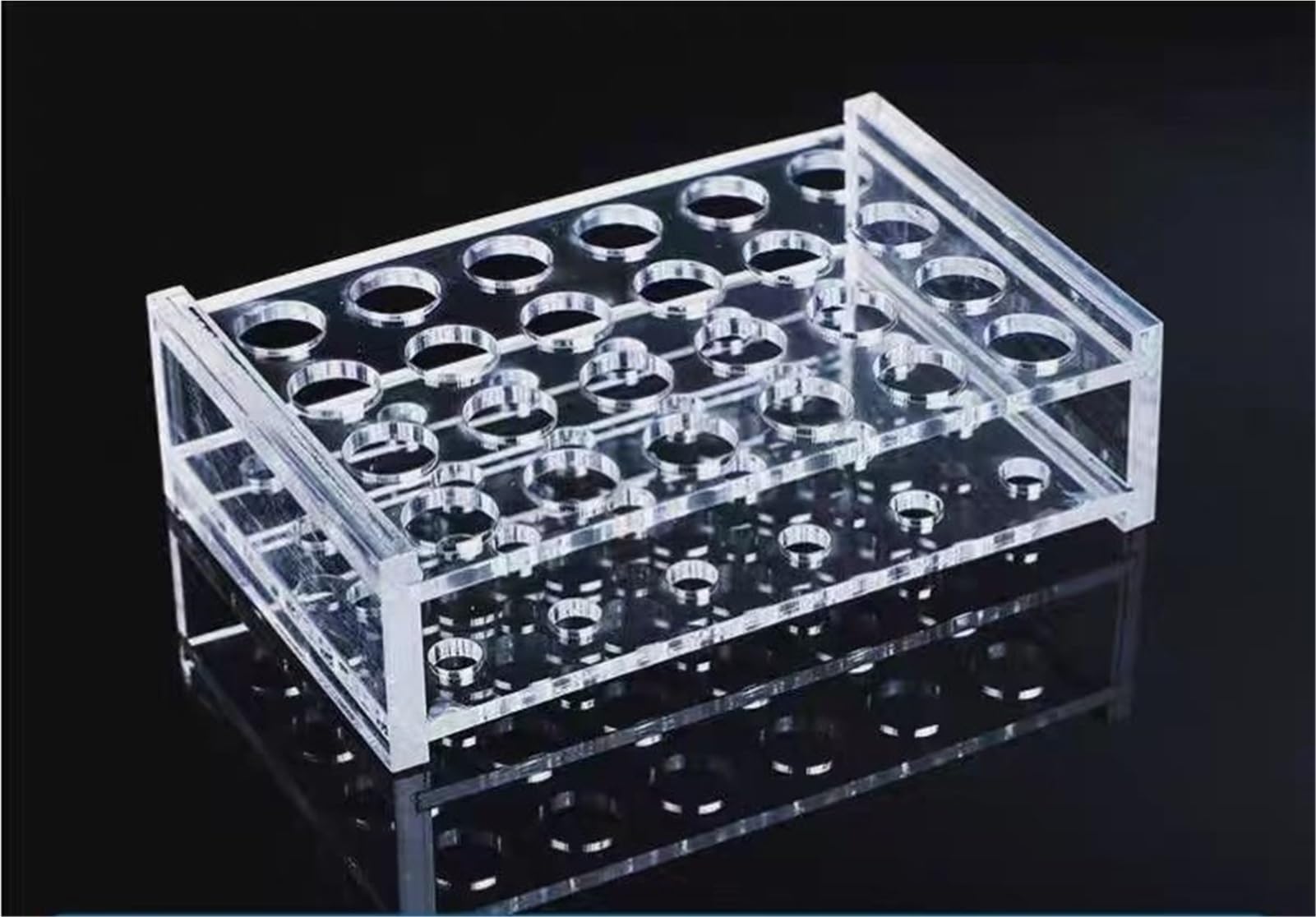 Acryl-Reagenzglasgestell für Zentrifugenröhrchen, fasst 0,2 ml bis 15 ml, klares PMMA-Design, ideal für Schule und Labor, langlebig und leicht