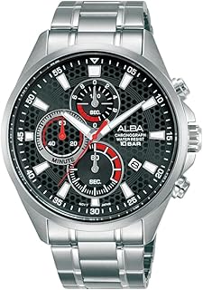 ساعة يد طراز AM3875X1 من سيكو ووتش كوربوريشن من البا، لون أزرق