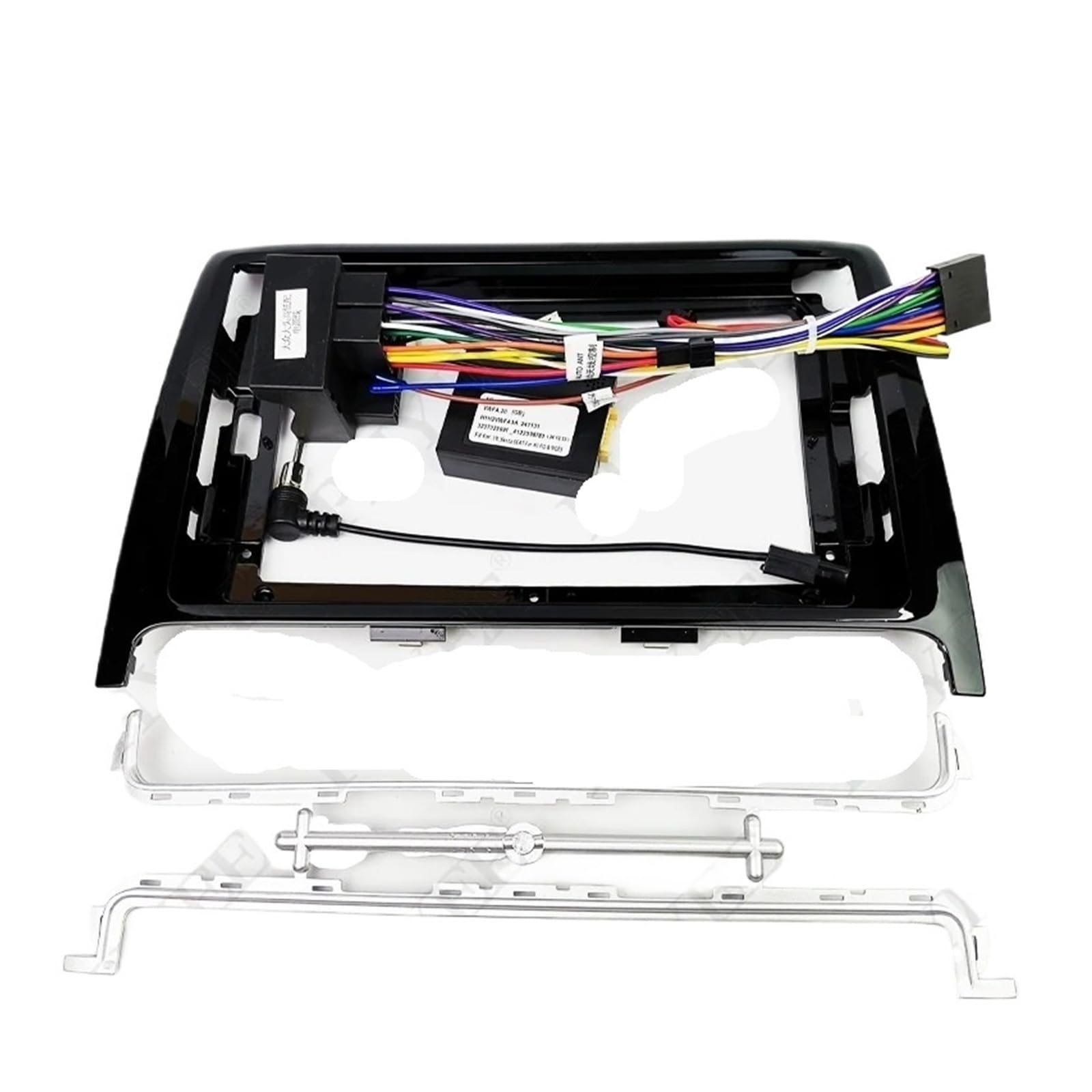 para Buick para Regal 2008-2013 Adaptador Arnés Cableado Decodificador Bus Can Marco Panel Radio Multimedia Android 16 Pines 9" Kit Panel Marco Radio