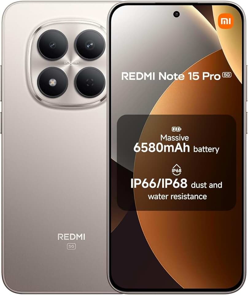 Smartphone Xiaomi Redmi Note 15 Pro 5G 256GB - 8GB Ram (Titanuim)