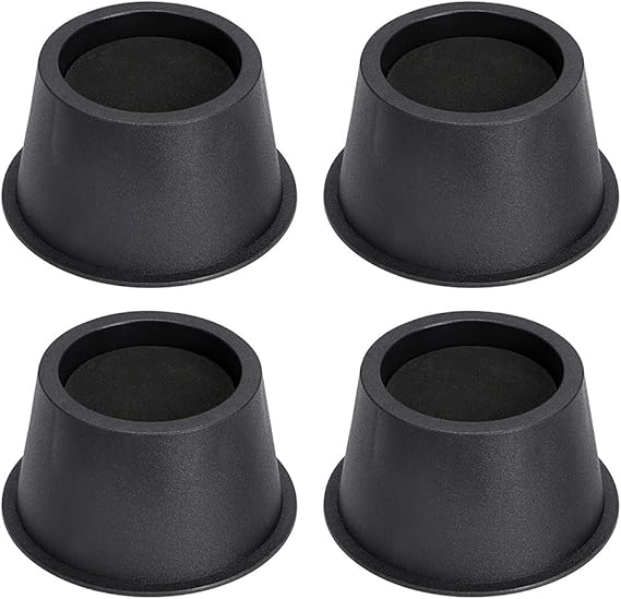 BTSKY Set of 4 Pieces 5cm Round Bed Risers Chair Risers Desk Risers