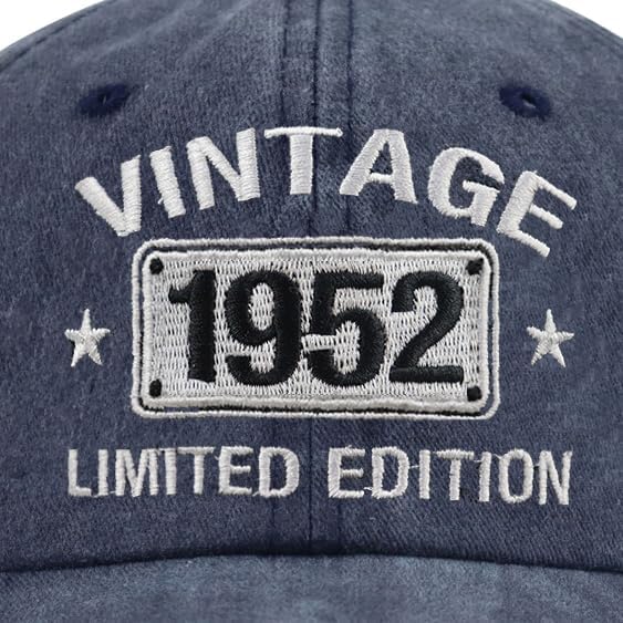 Vintage 1954 1953 1952 1951 1950 1949 1948 1947 1946 1945 Limited Edition Adjustable Embroidered Baseball Cap - Image 2