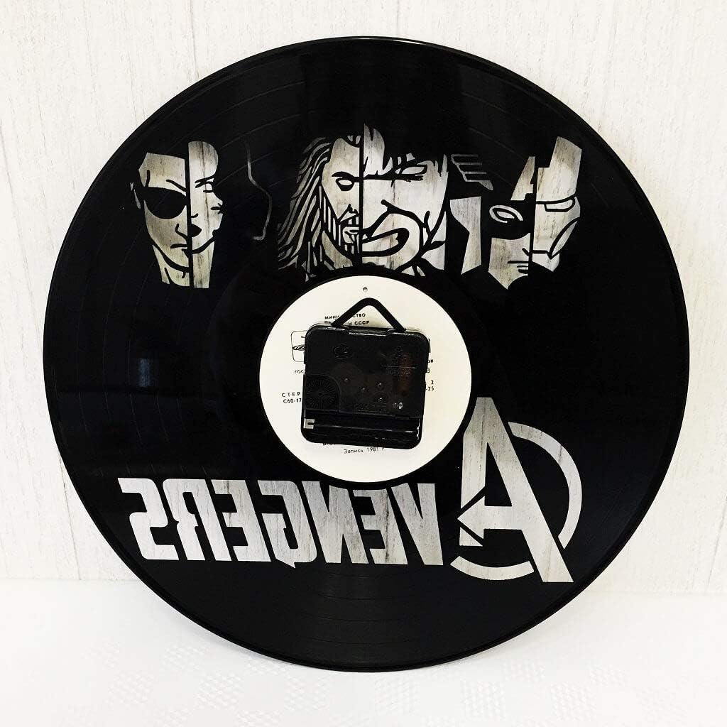 Best Deal 🛒 AVENGERS: INFINITY WAR 12 inches / 30 cm Vinyl Record Wall Clock | Marvel Comics Gift | Avengers Merchandise Flash Deals - 60% OFF AVENGERS: INFINITY WAR 12 inches / 30 cm Vinyl Record Wall Clock | Marvel Comics Gift | Avengers Merchandise