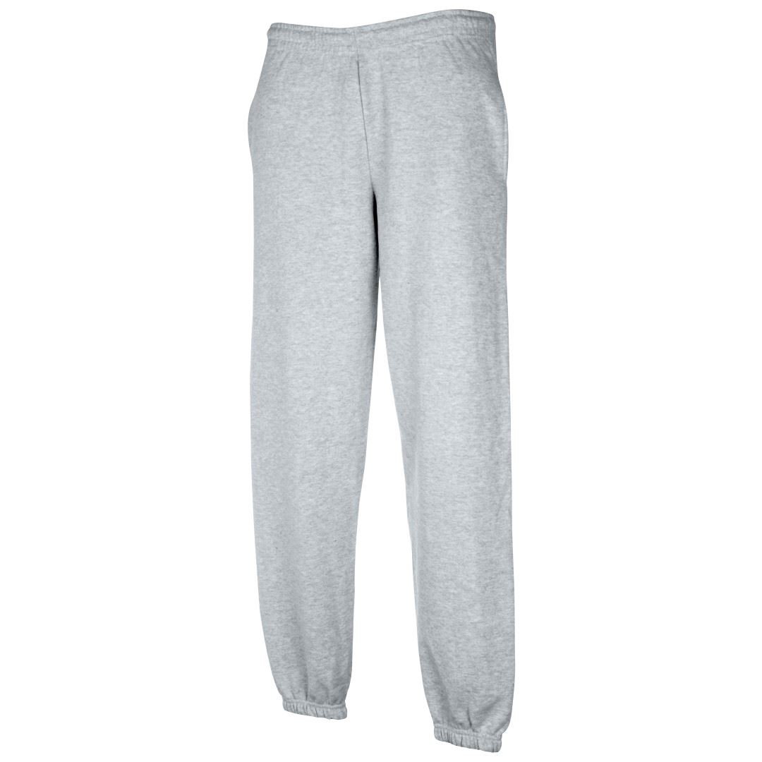 FRUIT OF THE LOOM Classic 80/20 Elasticated Sweatpants Heather Grey