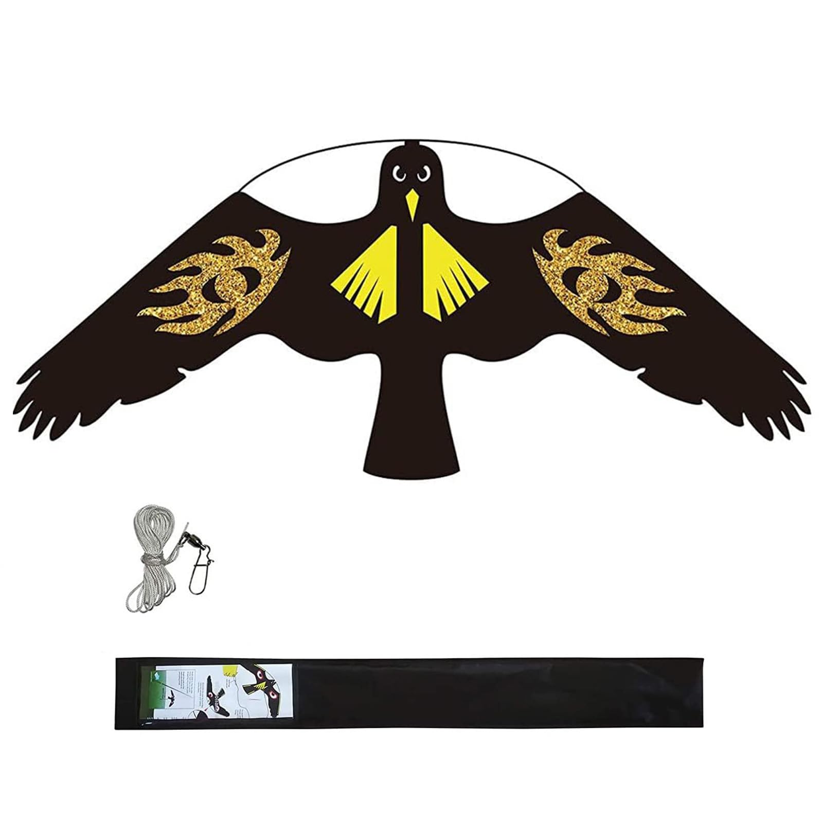 Bird Hawk Flying Kite for Crops Farm Protector Bird Scarer Flying Kites Without Pole - Style E Kite