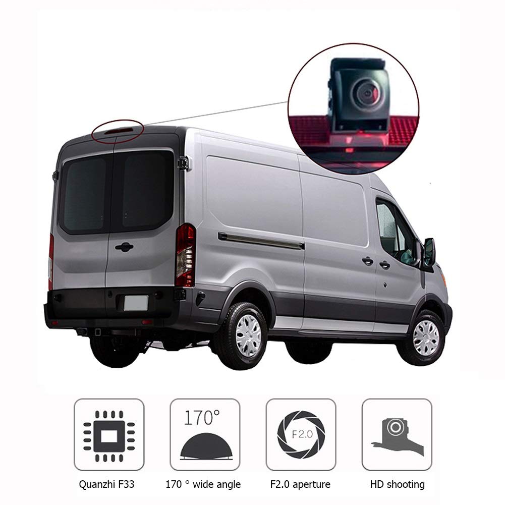 Trzecie światło stopu Kamera cofania, dla IVECO, Daily 2015-2017 IP68 Wodoodporna kamera cofania z noktowizorem Samochodowy System Monitoringu Wideo