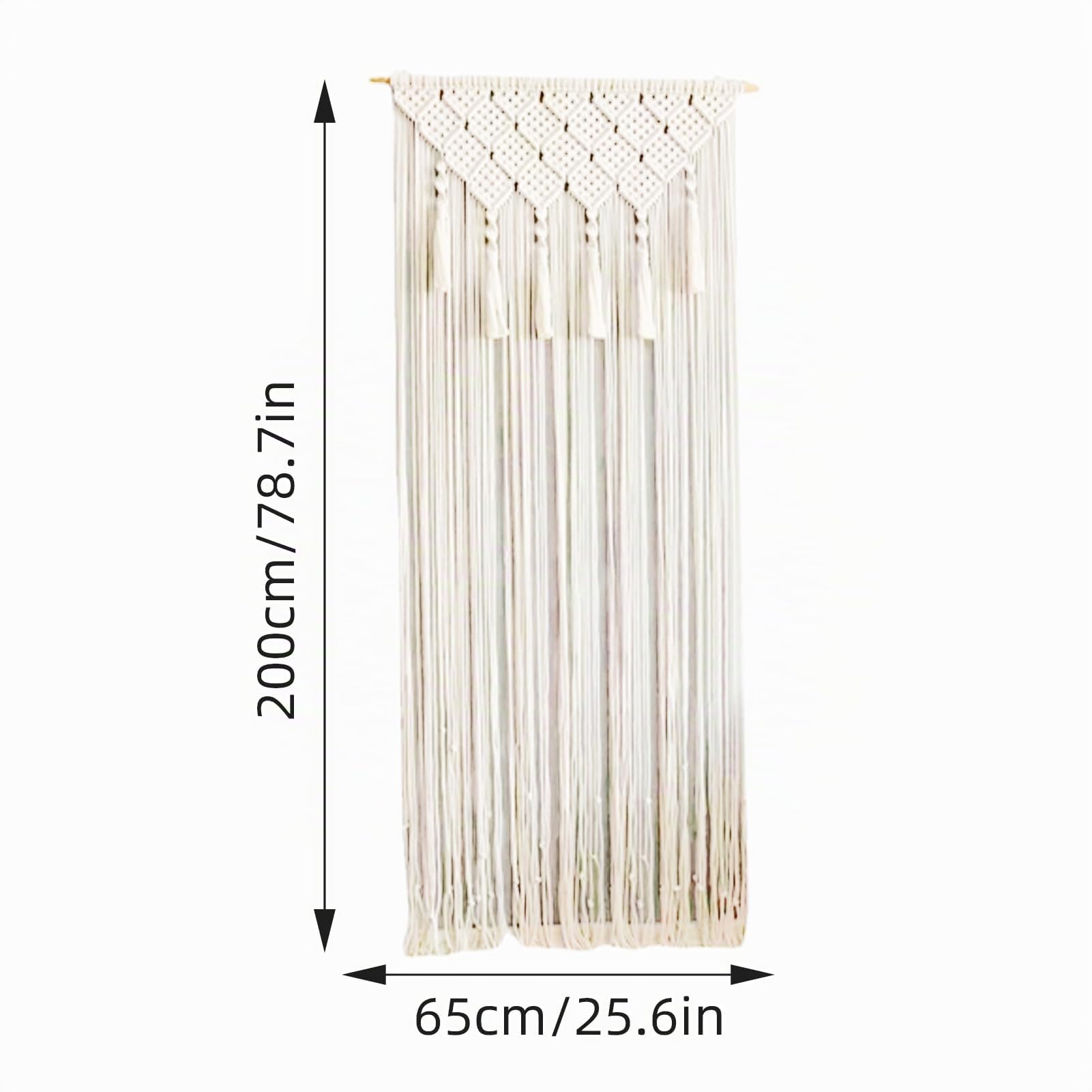 Arazzo macramè da appendere alla parete, tenda macramè tessuta a mano, arazzo bohémien, tenda da tappezzeria bohémien, tende da porta in cotone, decorazione bohémien, per porte