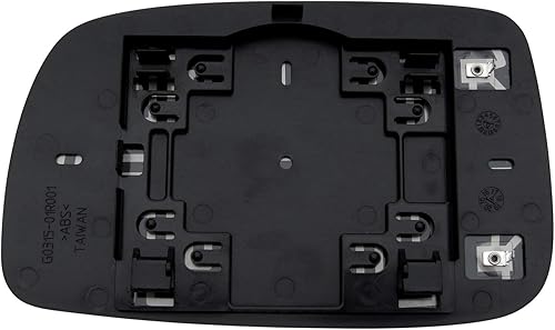 Miniatura 3 de Montaje de cristal del espejo lateral del pasajero con placa de respaldo de plástico calentada compatible con Toyota Camry 2007-2012