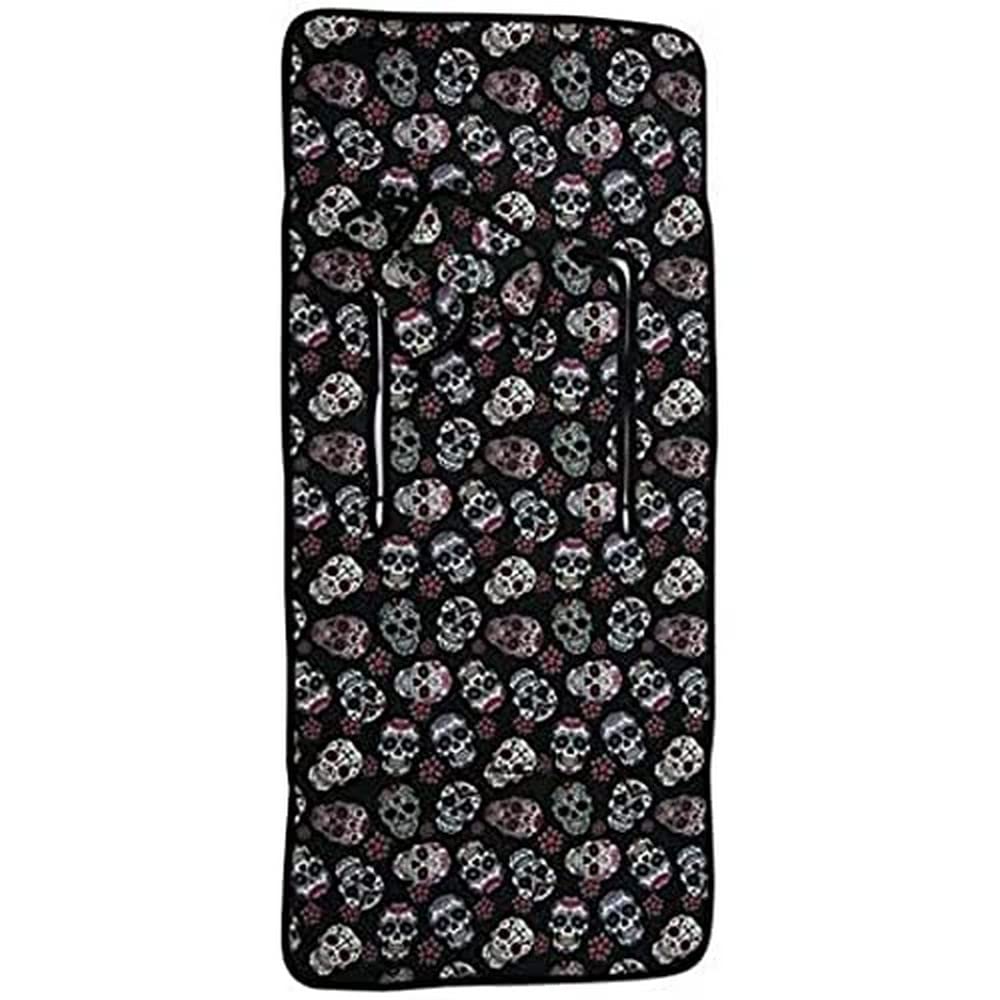 Colchoneta Rectangular Verano multimarca, tejido 3D trasero transpirable (Lovely Skull Negro)