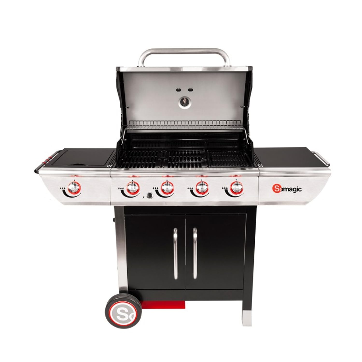 Happy Garden SOMAGIC - Barbecue au gaz Manhattan 450GPI - 4 brûleurs + réchaud 14kW