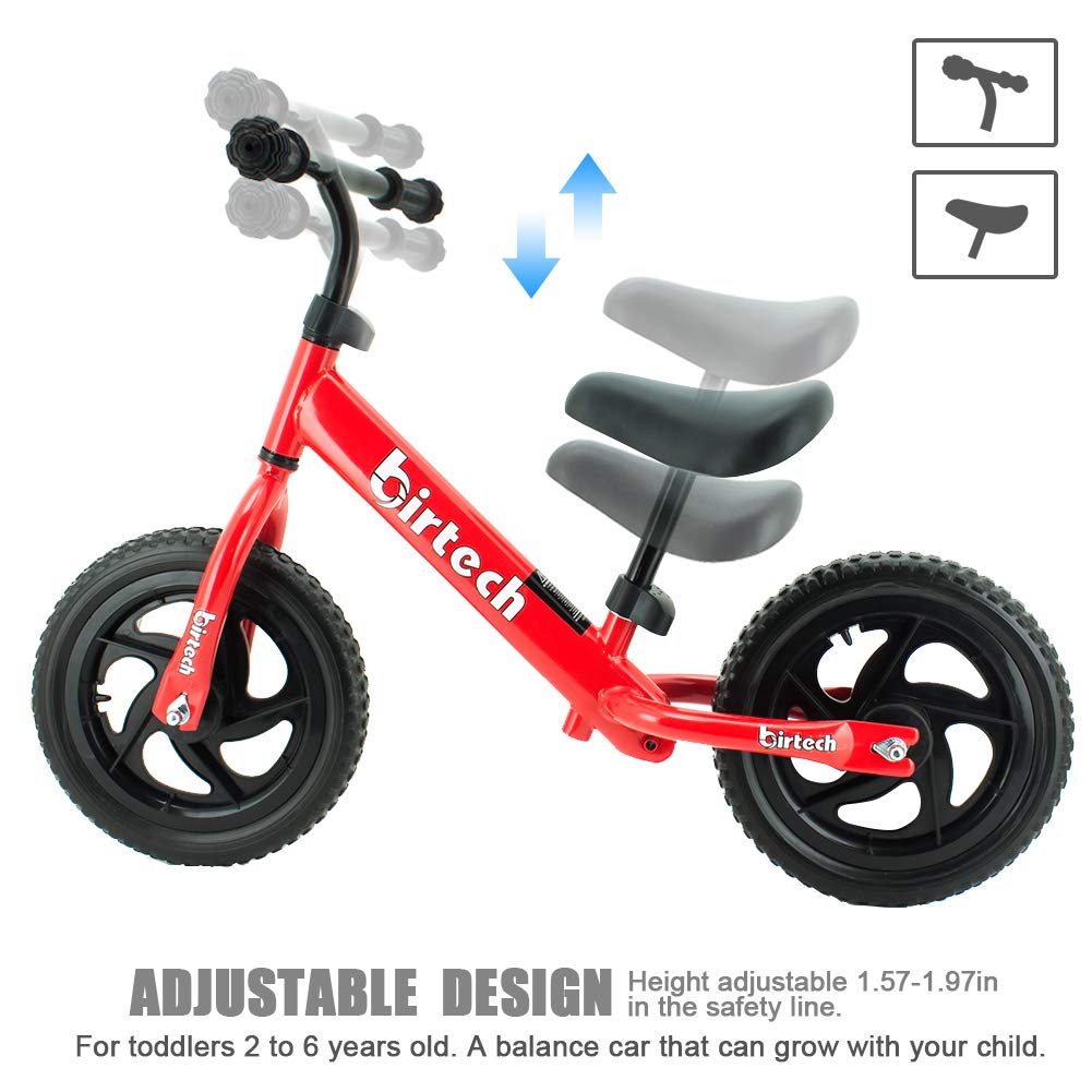 Buy Balance Bike for Boys Girls 12’’ Carbon Steel Frame No Pedal