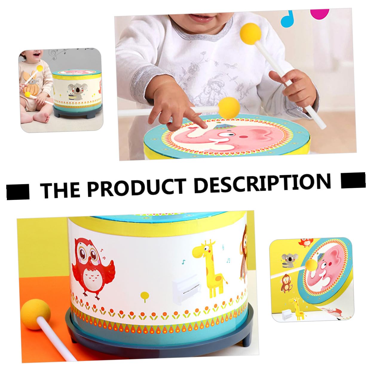 Juguete Musical para Niños Instrumento de Madera Educativo | Pvc, sin Rebabas, Coordinación Ojo-mano, Mejora Habilidades Físicas y Cognitivas, Niño y Niña