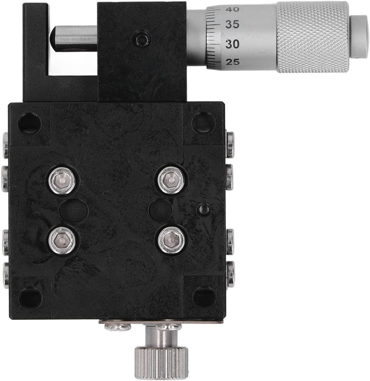 Manual Linear Stage Displacement Platform, 40x40mm Micrometer Adjustment, Sliding Cable for Production Machinery, Test Equipment, Optical Measurement