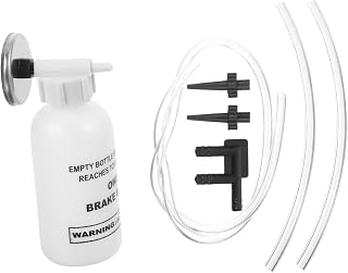 HEALLILY Automobile Brake Bleeder Kit Brake Fluid Change Tool Set with Magnetic Mount Bottle and Easy-use Design for Car and Motorcycle Systems