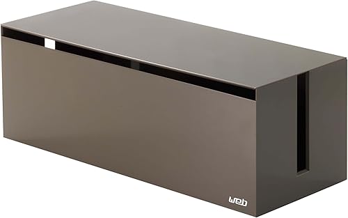 YAMAZAKI Home Cable Box-Outlet Cable Organizador de almacenamiento, protector de cubierta