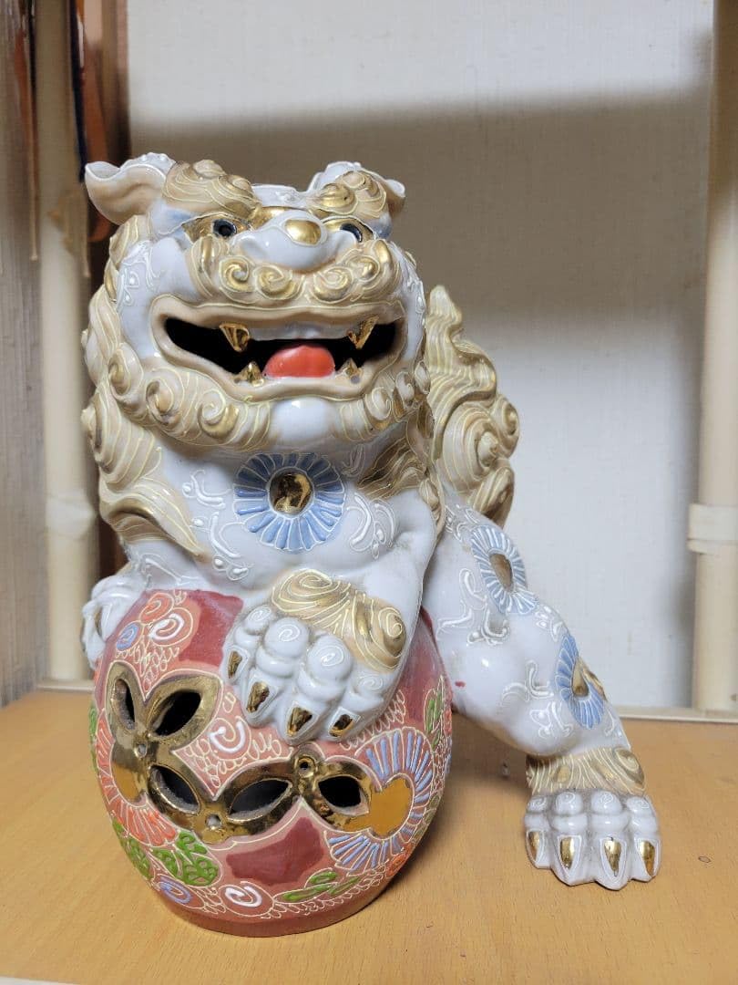 Amazon.co.jp: 玉乗り獅子の置物 : ホーム＆キッチン