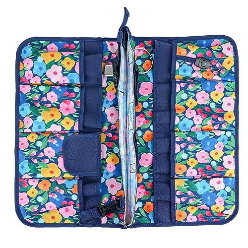 MELOTOUGH Bucket Caddy Organizer Bucket Tool Organizer for Garden Tools Fit 3.5 to 5 Gallon Bucket (Blue Flower) by MELOTOUGH - Image 6