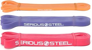 Serious Steel 41" Assisted Pull-up Band, Heavy Duty Resistance Band Sets, Stretching, Powerlifting, Resistance Training an...