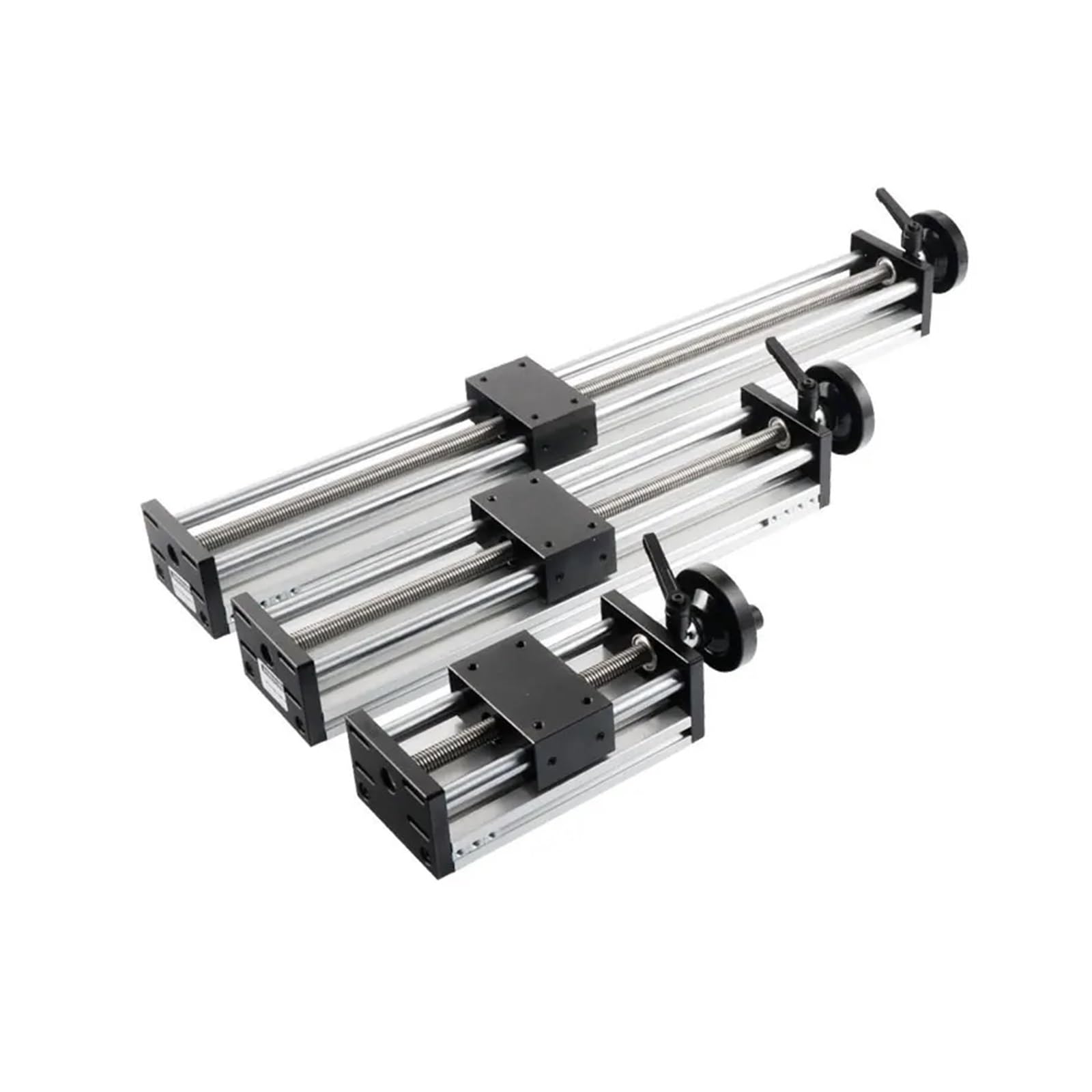Linearführung Manueller Schiebetisch 100-500 MM Hub Kugelumlaufspindel SFU1204 Handrad Doppelte optische Achse CNC(500mm)