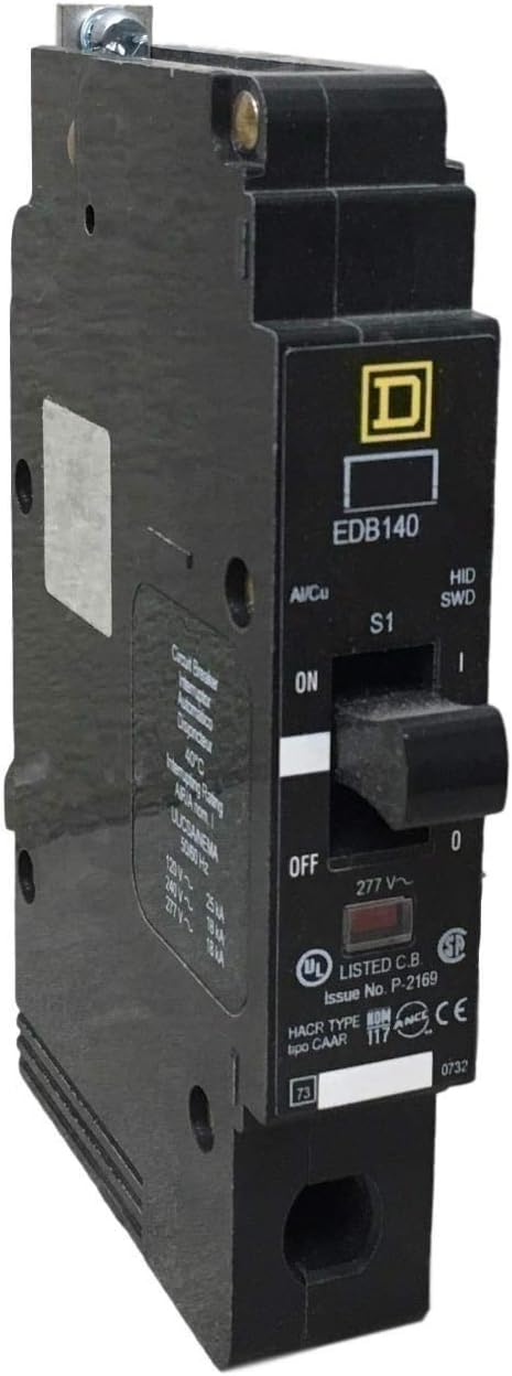SCHNEIDER ELECTRIC 277-VOLT 35-AMP EDB14035 Miniature Circuit Breaker 277V 35A