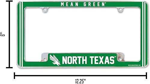 Miniatura 225 de Rico Industries NCAA Classic 12" x 6" Chrome All Over Automotive License Plate Frame for Car/Truck/SUV