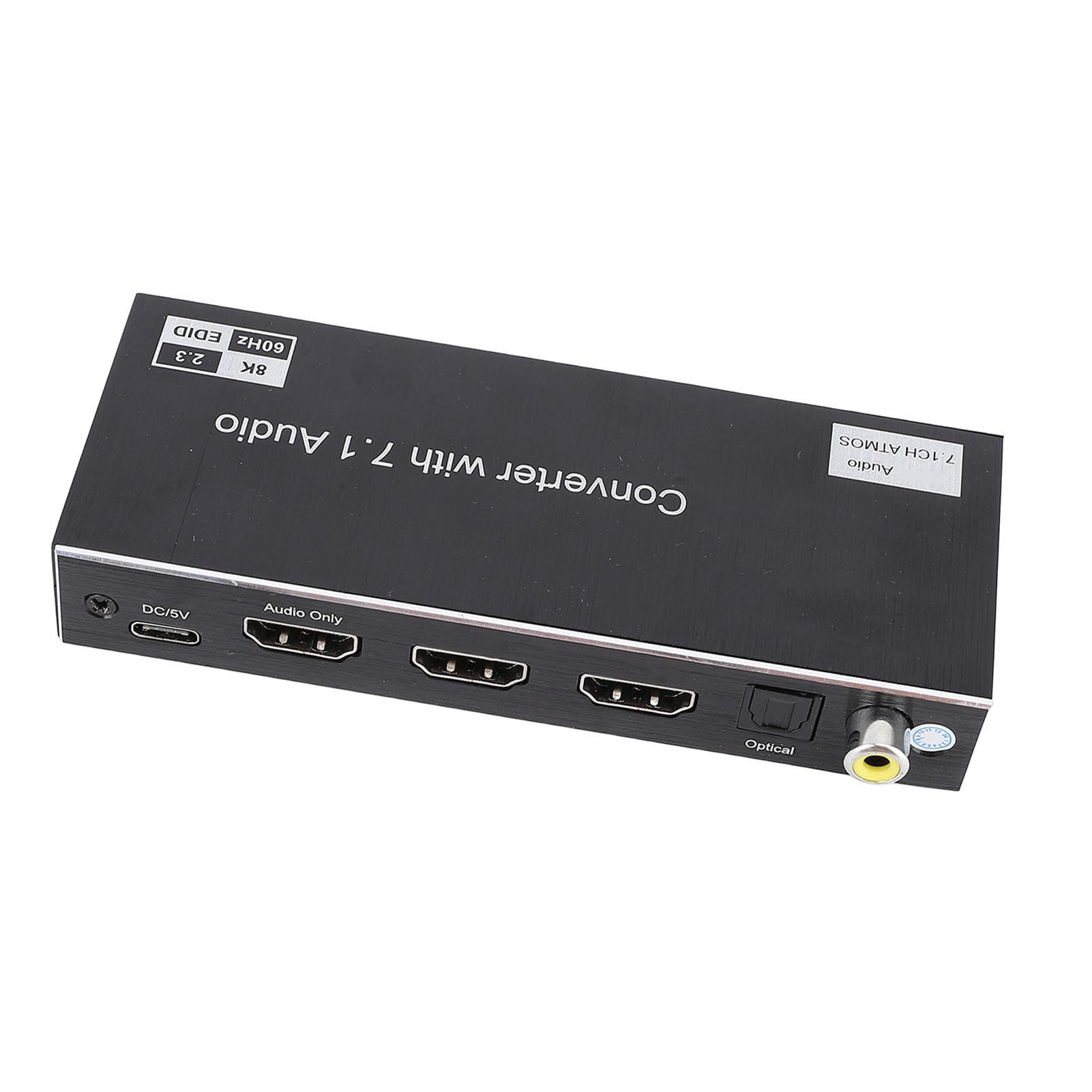 Splitter HDMI 8K 60Hz 1x2, 8K 60Hz 4K 120Hz Divisore interfaccia display HD 3D, Splitter HDMI da 40Gbps 1 in 2 uscite per HDTV STB DVD Proiettore PC Macchina di Giochi (EU)