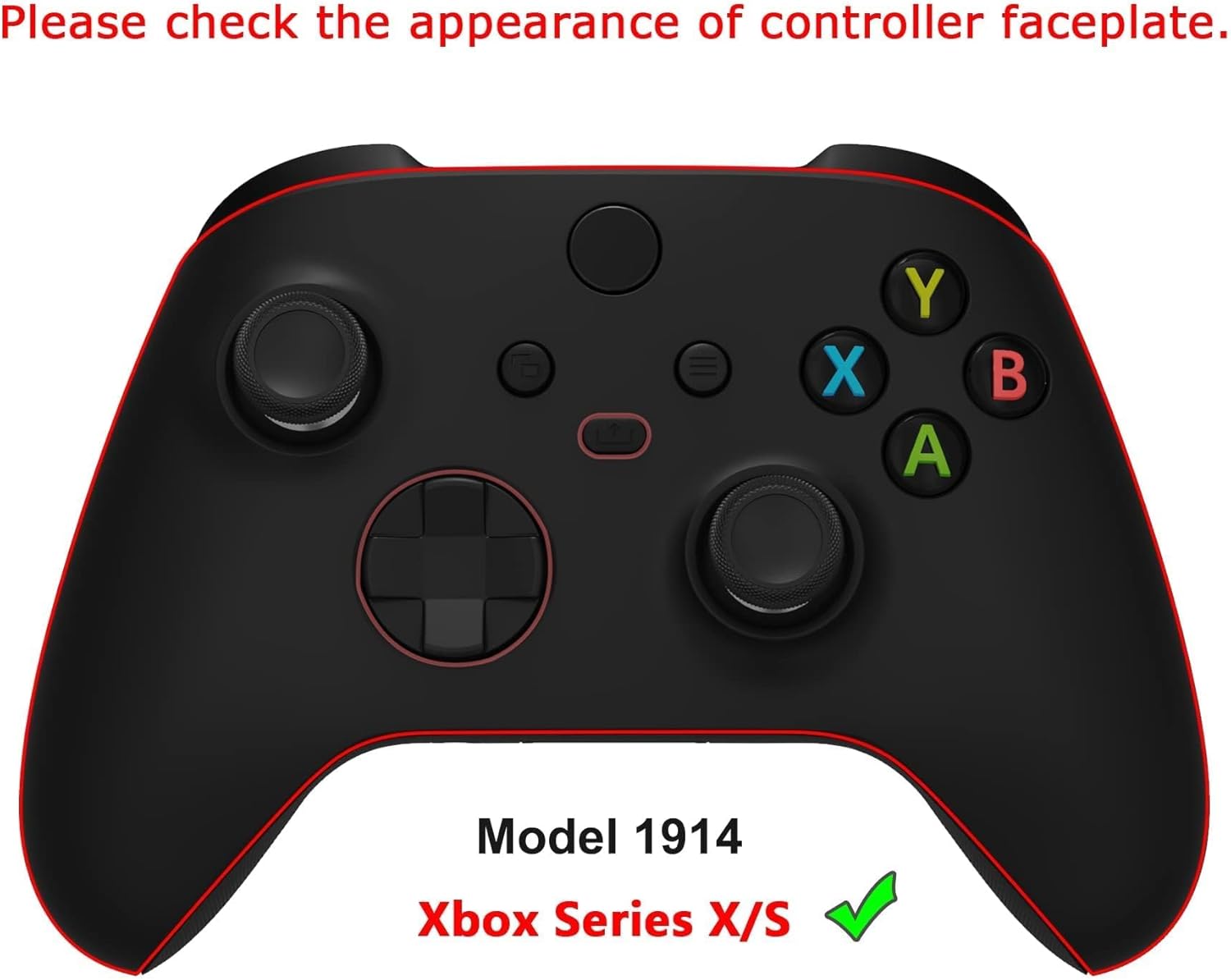 eXtremeRate Full Set Shell Buttons for Xbox Series X & S Controller, MeWoow Custom Replacement Side Rails Grips Front Back Plate Cover for Xbox Core Wireless Controller - No Console