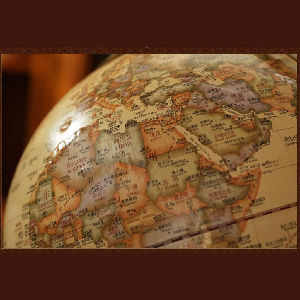 Innowacyjny globus antyczny wytłaczany globus HD z uchwytem 3D stereo globus obrotowy edukacyjne sfery geograficzne zabawa edukacja
