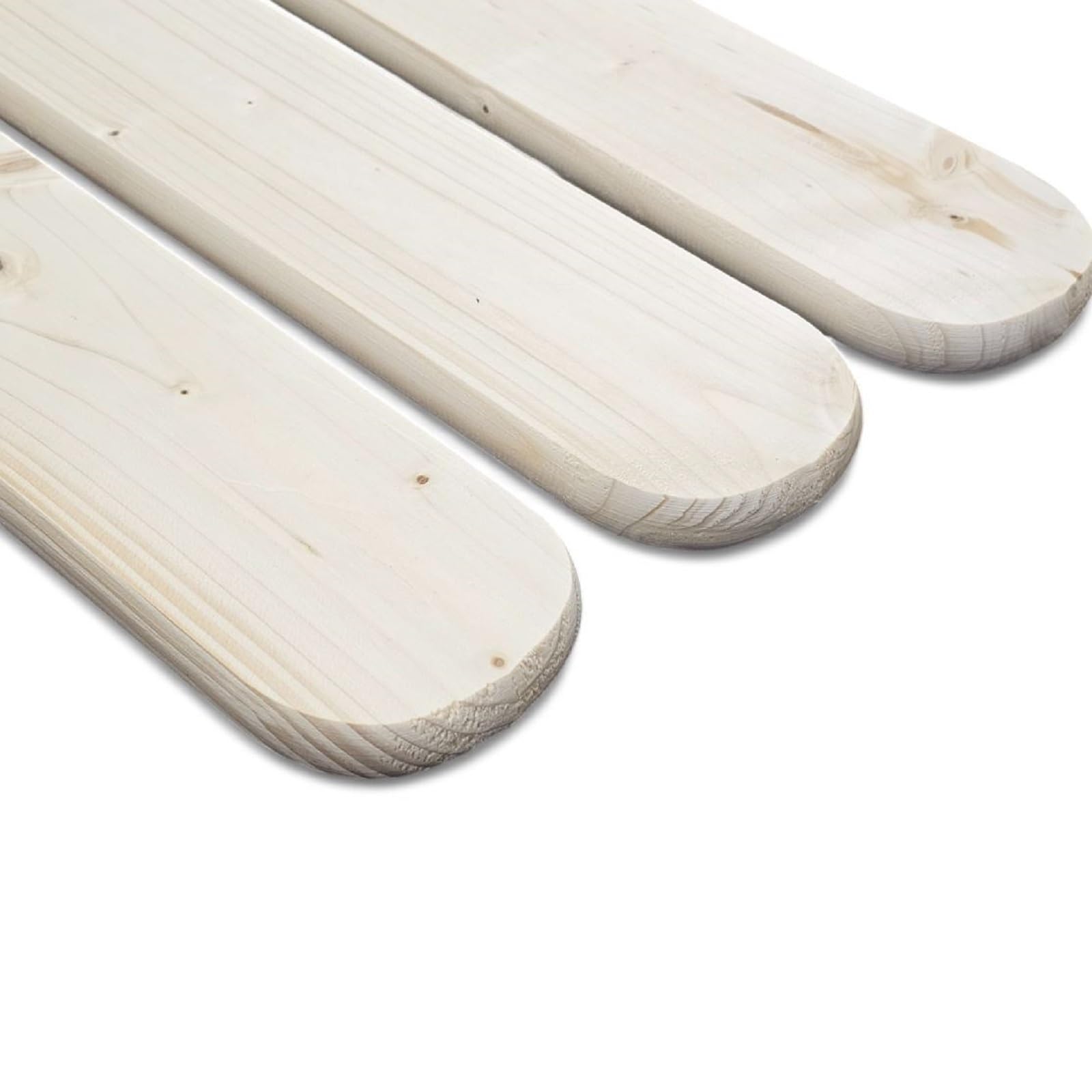 QLS 30 pezzi Assi per staccionata 120 cm in legno grezzo di pino e abete per recinzione da giardino