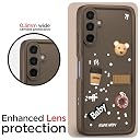Pikkme Back Cover for Samsung Galaxy A15 4G / A15 5G | Cute Fun Cartoon 3D Bear Silicone Full Body Protection Bumper Cover (Brown) gallery image
