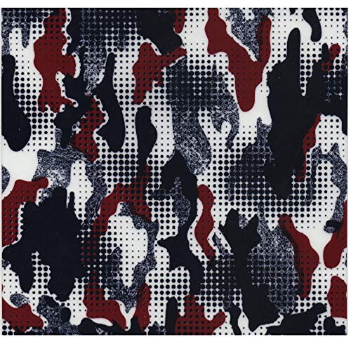 Hydrographics Film Water Transfer Printing Film Hydro Dipping Dip Film Hydrographic Film Linear Meter Red White & Blue Camo Film