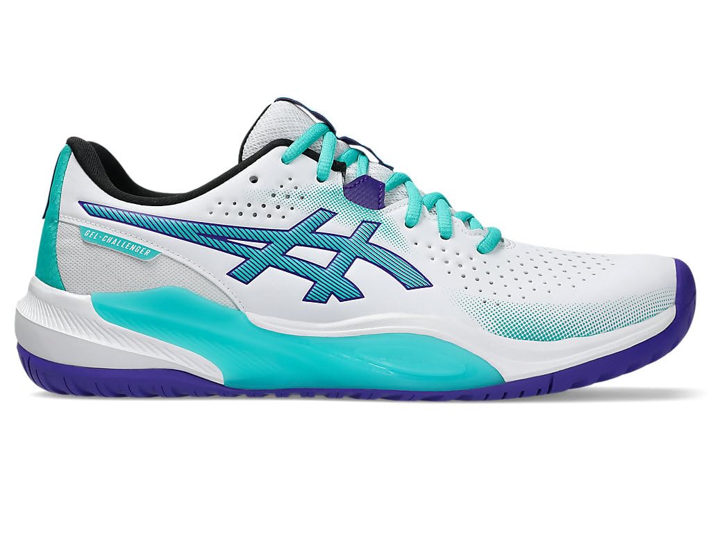 Buy ASICS Mens Gel-Challenger 15 White/Sea Glass Tennis Shoes - 5