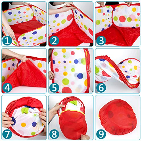 MOOKLIN ROAM Baby Bällebad, Φ120CM Faltbar Bällepool Pop Up Zelt Kinderspielzelt mit Aufbewahrungsbeutel für Bällebäder Babybälle, 3+ Monate Baby Kinder (Bälle Nicht Inbegriffen)