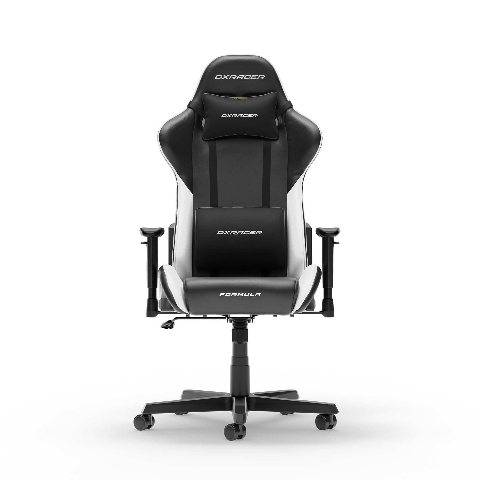 DXRacer FORMULA L Czarny & Biały PVC Skóra Oryginalny Fotel Gamingowy