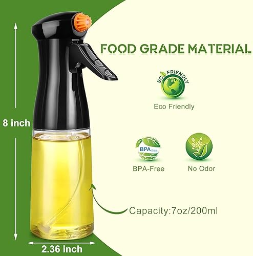 Miniatura 7 de Pulverizador de aceite para cocinar botella pulverizadora de aceite de oliva mejorada accesorios para freidora de aire rociador de vinagre de aceite
