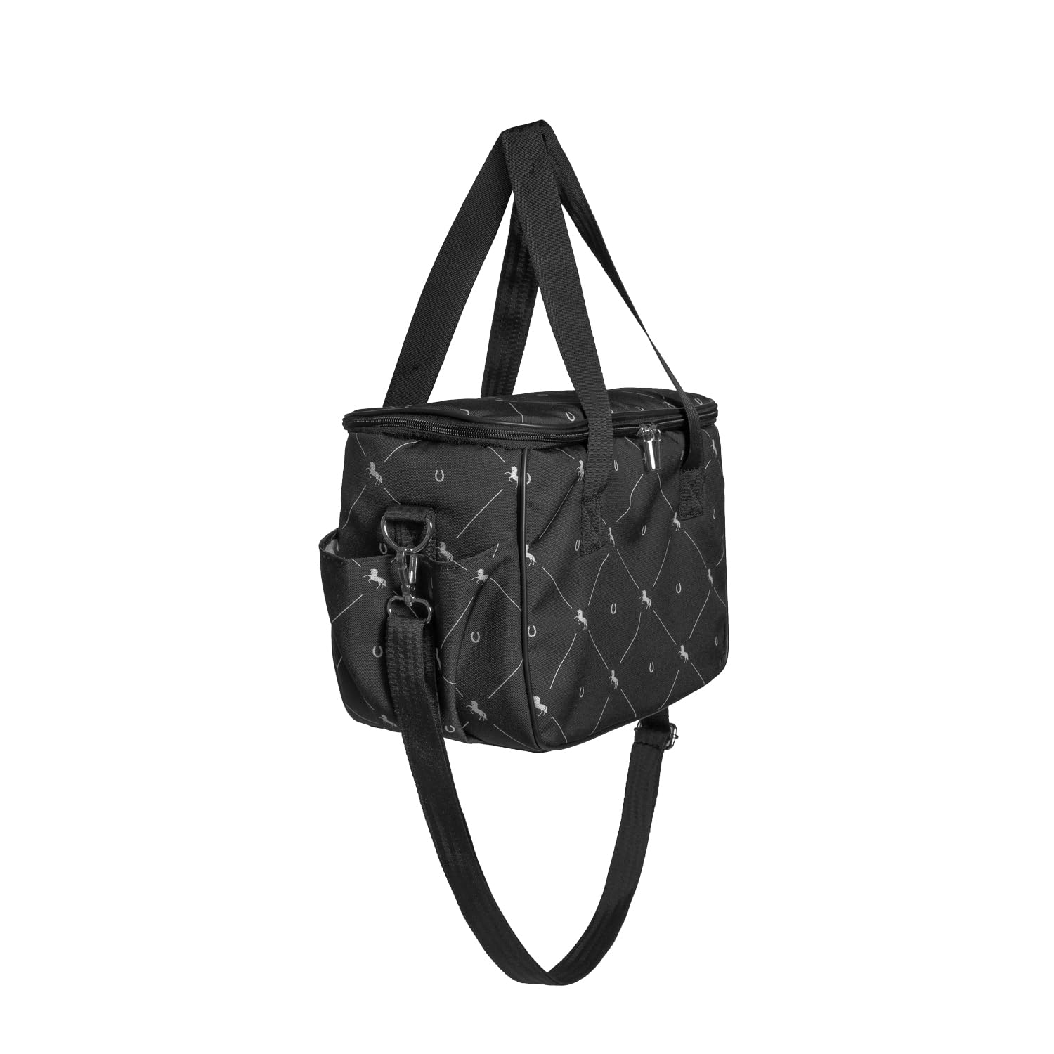 Borsa per la pulizia del cavallo, borsa per spazzole e accessori Dream nero