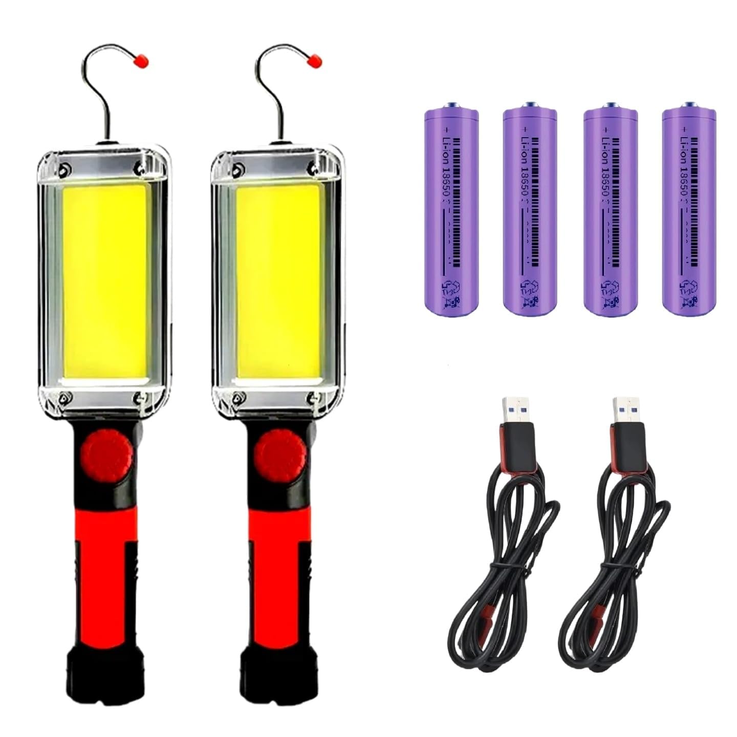 【1点限り‼️】LED 充電式ワークライト 内蔵バッテリー 懐中電灯 Amazon.co.jp: 2026/6/3午後仕様変更 ダイヤ式スイッチ 充電式 ワーク