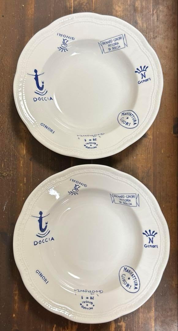 リチャードジノリ ボンジョルノ ティンブロ プレート 25cm 2枚セット リチャードジノリ ボンジョルノ ティンブロ プレート 25cm 2枚セット