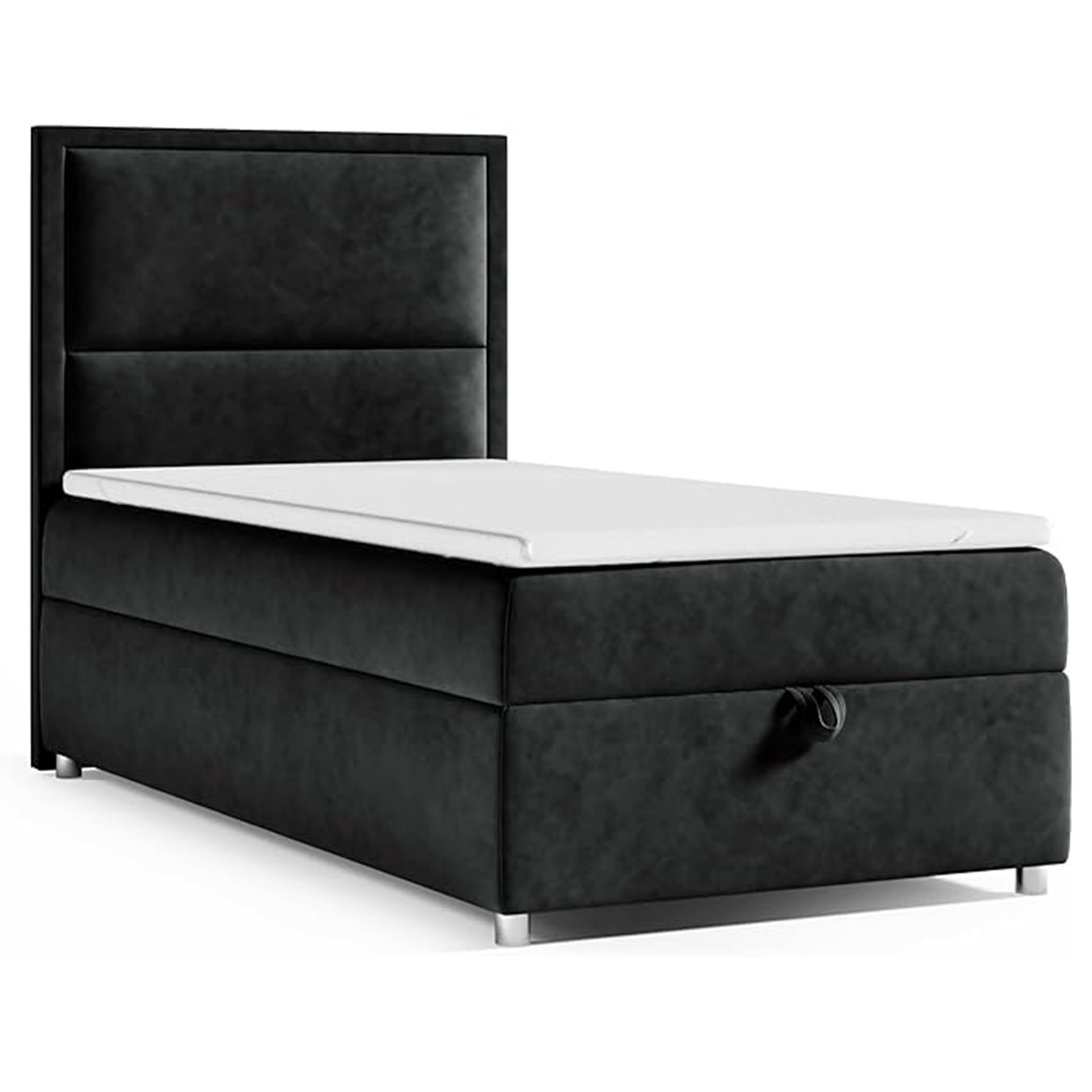 Boxspringbett Trinity k-11 mit 7-Zonen Bonell-Federkernmatratze | Boxspringbett 90x200 | Boxsprintbett mit Matratze Und Stauraum | Polsterbett 90x200 - Lieferung bis Bordsteinkante