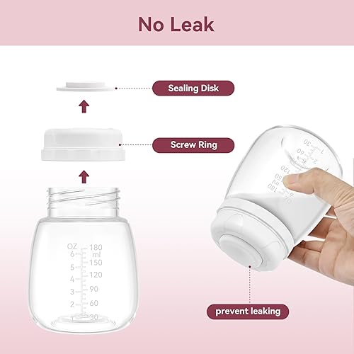 Miniatura 5 de Botella con bomba de recolección de leche materna, compatible con botellas Spectra para bombeo, botellas de repuesto para motivo Luna, Cimilre,