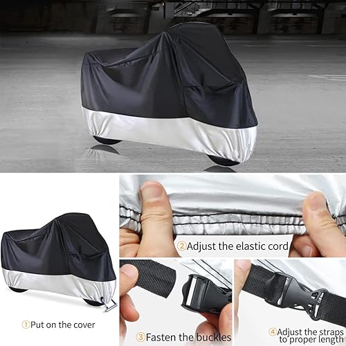 Miniatura 5 de Funda para motocicleta para todas las estaciones, para Sur Ron Ultra Bee, impermeable, protección solar al aire libre, cubierta duradera con bolsa