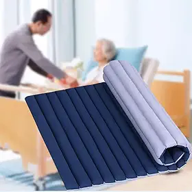 Colchão anti-decúbito, colchão de pressão anti-escaras, almofada de cóccix respirável para idosos, para prevenção de úlceras, hospital, cadeira de rodas e casa, azul, A, 60 x 70 cm