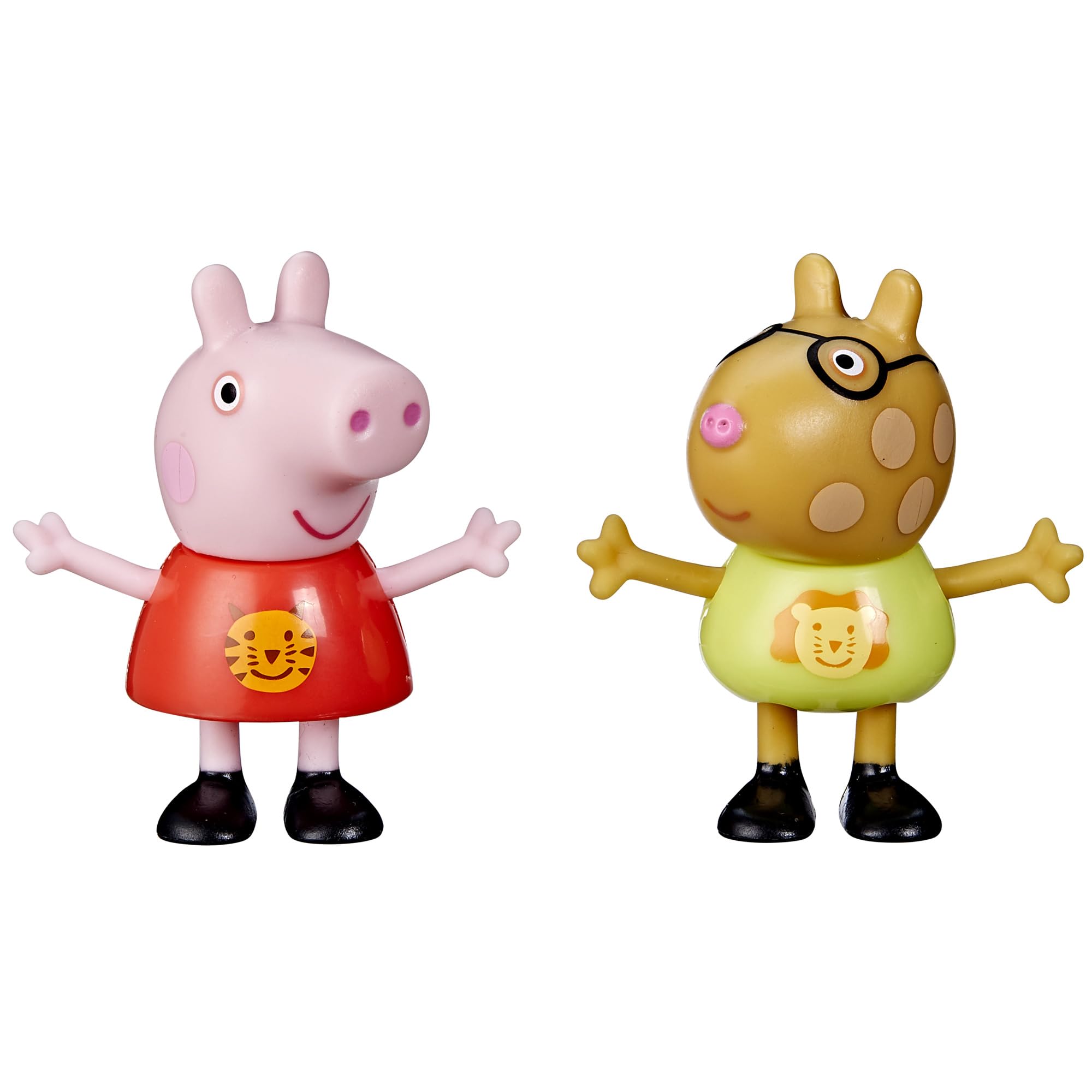 Peppa Pig Toys Peppa Sleepover Playset, 2 figure e 3 accessori a tema, scala 7,6 cm, giocattolo prescolare per bambini dai 3 anni in su