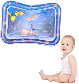 ibasenice Tapete De Água Para Bebês Tapete De Água Para Bebês Almofada De Estimulação Sensorial De Atividades Tapete Criativo Para Bebês Almofada De Água Para Engatinhar Tapete De Bebê
