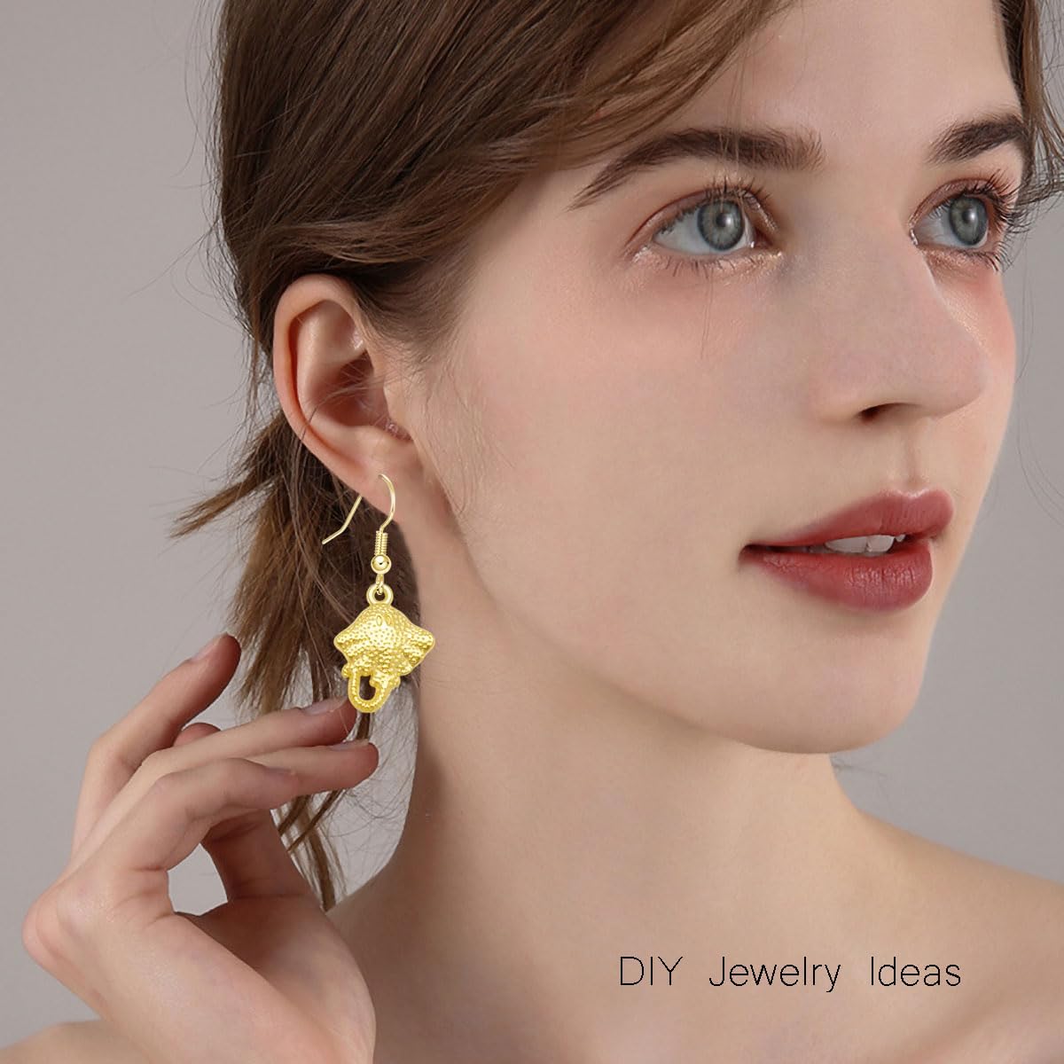 Julie Wang 90PCS Gold Tone Alloy Mermaid Tail Turtle Shell Starfish Charms Ocean Pendants for Necklace Bracelet Summer Beach Jewelry Making Nautical Themed Craft DIY Supplies 30 Styles - Image 6