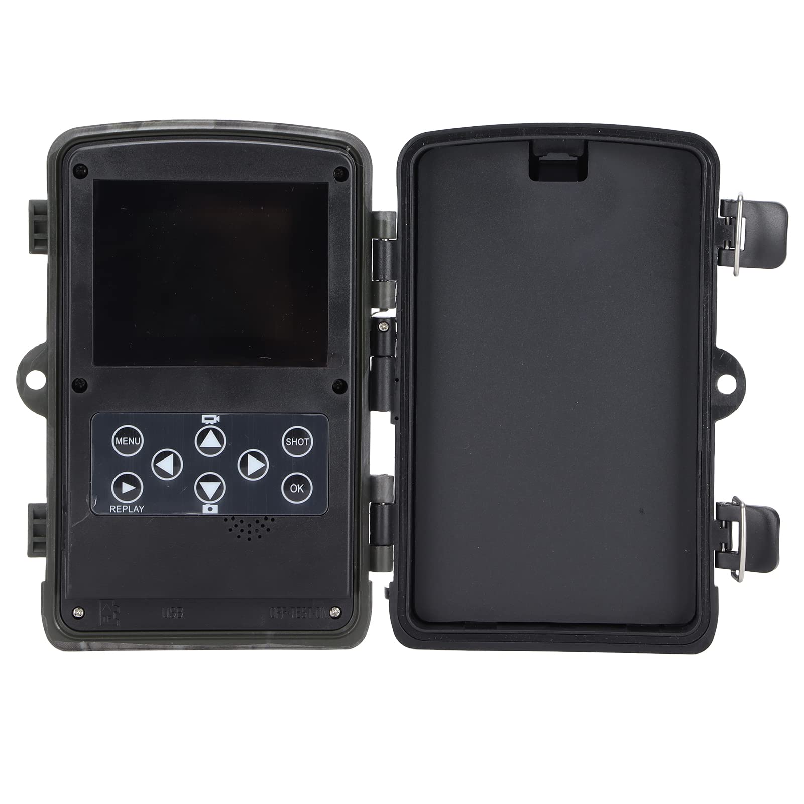 Pokerty950MP Camera, 0.3s Shutter Speed 90° Angle IP65 Waterproof Night View Field Camera 1080P for Wildlife Recording for